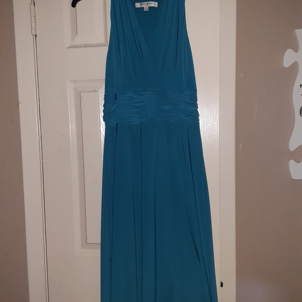 Evan Picone Turquoise Dress